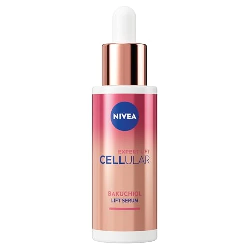 Offerta a tempo: NIVEA Cellular Expert Lift Bakuchiol Siero Effetto Lifting Viso 30 ml, Siero viso antirughe con 10x Bakuchiol puro alternativa delicata al retinolo, Face serum per una pelle più tonica e giovane - 41% da 20.28 € a 11.99 €