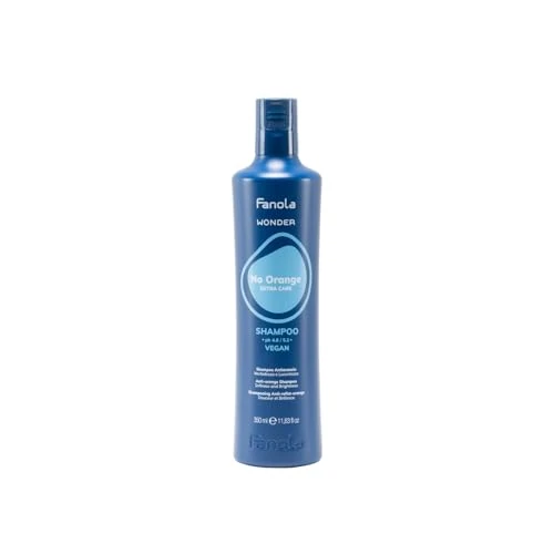 Fanola Wonder NoOrange Shampoo, Champú Anti-Anaranjado, 350 ml