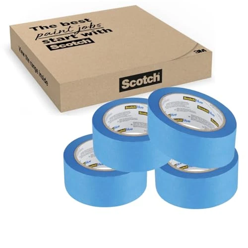 Oferta limitada: ScotchBlue Cinta de Enmascarar Multisuperficie, 4 Rollos (48 mm x 41 m) Cinta de Pintor Azul Scotch para Pintar y Decorar, Interior y Exterior, 100% PEFC de 22.72 € a 21.30 € (ahorro 6%)