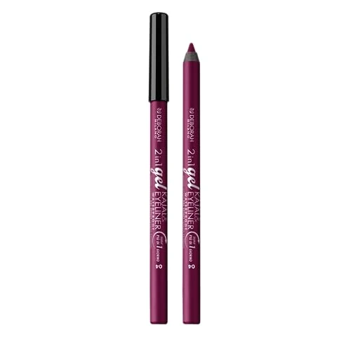 Oferta limitowana: Deborah Mediolan - Ołówek do oczu 2 w 1 Kajal i Eyeliner Waterproof, 04 Aubergine, długa żywotność, WaterProof, ultra-pigmentowany i kremowy pociąg, daje intensywny i zdefiniowany wygląd, 1.21 gr z 49.99 zł na 49.99 zł (oszczędź 0.00%)