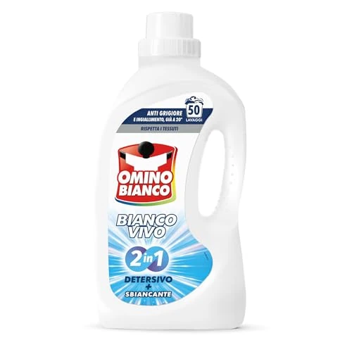 Oferta limitada: Omino Bianco - Detergente líquido para lavadora, 50 lavados, respeta los colores y tejidos, aroma fresco de nenúfar rosa, 2000 ml de 6.03 € a 6.03 € (ahorro 0.00%)