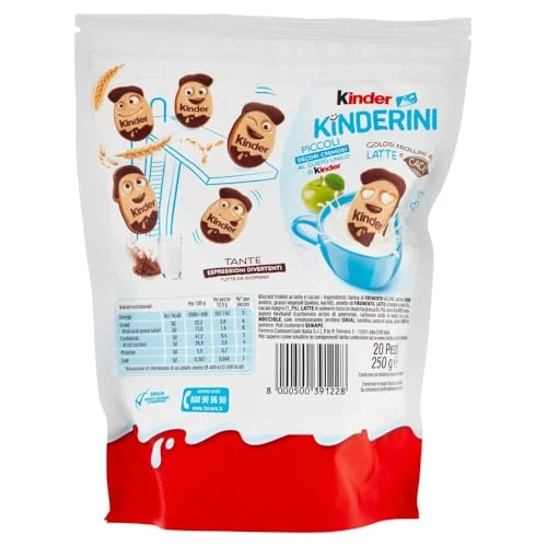 Oferta ograniczona: ciasteczka dla dzieci Kinderini 250g - Ferrero Kinder import z Włoch z 24.99 PLN na 24.99 PLN (zniżka 0%)