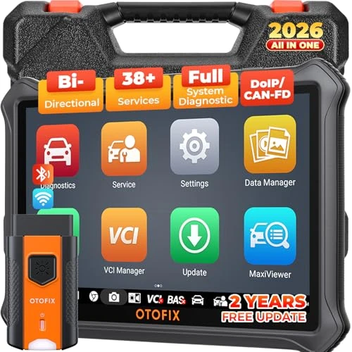 OTOFIX D1 Lite Bidirectional Scan Tool with 2-Year Updates, All System Automotive Diagnostic Scanner, 38+ Reset Services, FCA AutoAuth, Key Programming, Active Test, CANFD&DOIP, Auto VIN