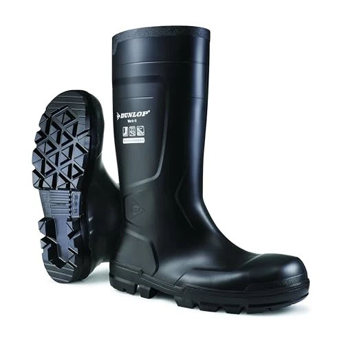 Offerta a tempo: DUNLOP Work-It S5 – Stivali da lavoro in PVC unisex – Impermeabili, con puntale in acciaio, antiscivolo e resistenti ai prodotti chimici – Nero – Taglia 38 - 0.00% da 25.74 € a 25.74 €