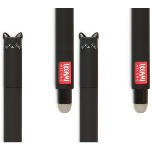 Offre limitée : LEGAMI Stylo à encre gel effaçable - encre thermosensible - diamètre de la pointe : 0,7 mm, longueur : 15 cm - encre noire (Lot de 2) de 11.98 € à 3.90 € (67% de remise)