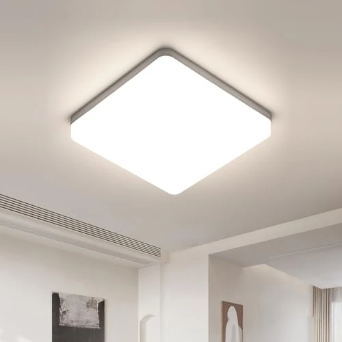 Offerta a tempo: Riserva Lampada da Soffitto LED Quadrata 36W, IP44 4500K, 23cm - 0.00% da 16.98 € a 16.98 €