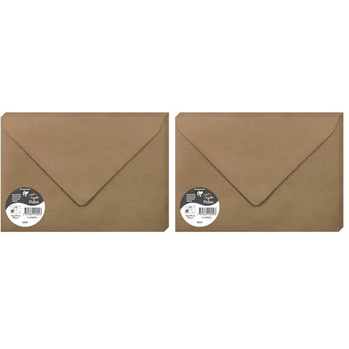 Offerta a tempo: Clairefontaine confezione da pz. 20 Pollen 29002C Buste, 22.9 x 16.2 cm, Kraft (Confezione da 2) - 31% da 39.38 € a 27.14 €