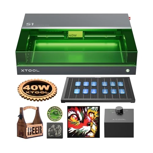 Begrenztes Angebot: xTool S1 40W Laser Graviermaschine und Cutter Vormontiert mit Air Assist und Wabenplatte,Autofokus, 600mm/s Geschwindigkeit, 498 * 319mm Arbeitsbereich für Batch-Prozess für Holz, Metall,Acryl.. von 1524.75 EUR auf 1524.75 EUR (Rabatt 0%)