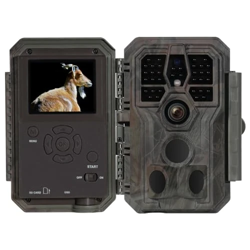 Zeitlich begrenztes Angebot: GardePro A5 Wildkamera 64MP 1296P H.264 Video, Wildkamera mit Bewegungsmelder Nachtsicht bis 30m, No-Glow Infrarot Wildtierkamera Outdoor Wasserdicht Tierkamera von 69.99 € auf 69.99 € (0.00% Rabatt)
