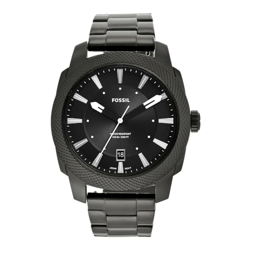 Offerta a tempo: Fossil Orologio Analogico al Quarzo da Uomo con Cinturino in Acciaio Inossidabile FS5970, Nero e grigio scuro - 45% da 219.00 € a 120.58 €