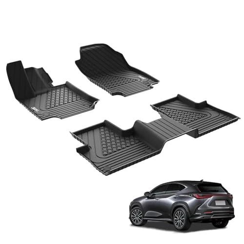 Oferta limitada: 3W Alfombrillas de Coche para Lexus NX 2022-2024 2025, TPE Alfombrillas para Todo Tipo de Clima para Lexus NX la 1ª y 2ª Fila Juego Completo, Admite Perros, Accesorios, Negro (No para Hybrid o Prime) de 129.99 € a 129.99 € (ahorro 0.00%)