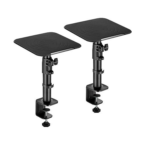 Offre limitee: RICOO Support Enceinte Bureau Universel, LH069-C, Pied d'Enceinte Home Cinema sur Pied, 230x230x551mm, Paire pour Support Haut Parleur et Enceinte Monitoring, Noir de 59.99 EUR a 38.99 EUR (economie 35%)