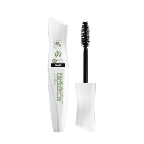 Offerta a tempo: Deborah Milano - Mascara Formula Pura BIO Volume, Alta Tollerabilità senza Parabeni, Effetto Volumizzante a Lunga Tenuta, con Olio d’Argan per Ciglia Forti e Protette, Nero, 12 ml - 36% da 14.40 € a 9.20 €