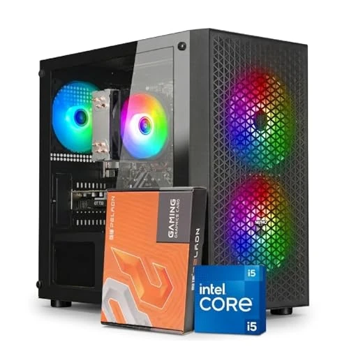 Nuwo Checkpoint Pc Gaming Naprawiono i5 Intel Core Cpu do 3.8GHz, Ram 16GB, GT730 2GB, SSD 480GB, WiFi USB w zestawie, Windows 11 Pro, Komputer PC Desktop Home Office Gaming Pełna Gotowy do użycia