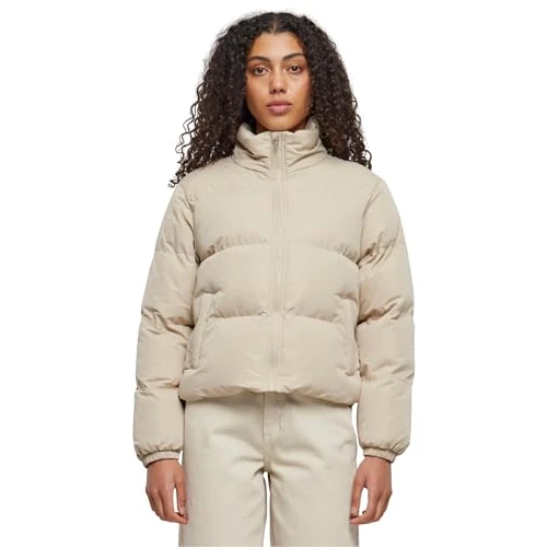 Limited-time offer: Urban Classics Women's Ladies Short Peached Puffer Jacket, Wetsand, XL from 50.09 GBP to 50.09 GBP (save 0%)