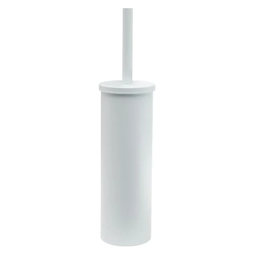Offerta a tempo: Gedy Tonga Scopino Bagno WC in Acciaio Inox Finitura Bianco Opaco, Scopino WC con Ciuffo in Setole Nere di Nylon, Scopino Bagno Base Ø 9,1xH37,7cm con Tazza Interna Estraibile per una Facile Pulizia - 5% da 24.00 € a 22.69 €