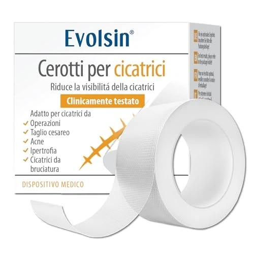 Evolsin® pansement silicone cicatrice transparent - réduit visiblement les cicatrices - idéal après une césarienne ou une opération (200 cm)