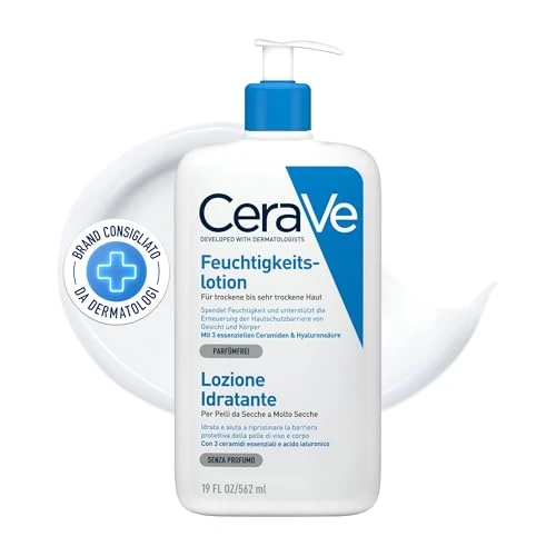 Oferta ograniczona: CeraVe Balsam nawilżający do ciała i twarzy, balsam do suchej i bardzo suchej skóry, z kwasem hialuronowym i 3 niezbędnymi ceramidami, 1 x 562 ml z 133.75 PLN na 133.75 PLN (zniżka 0%)