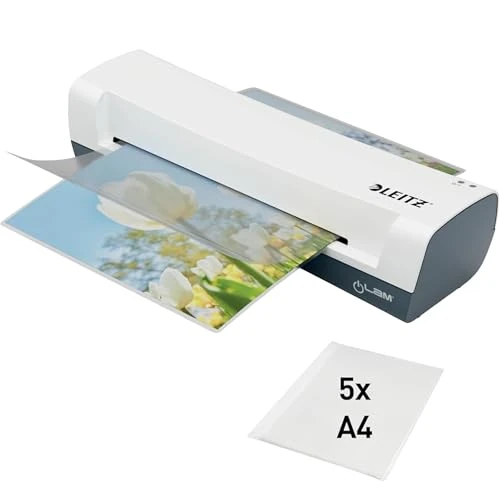 Limited-time offer: Leitz iLAM Home A4 Laminator, 74310001, Laminating Machines, A4, White, 3 Min Preheat, 60 Sec Laminate, 5 Pouches Included from $87.55 to $87.55 (save 0.00%)