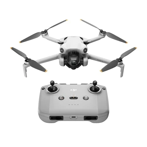 Begrenztes Angebot: DJI Mini 4 Pro (DJI RC-N2 Fernsteuerung), faltbare Mini-Drohne mit 4K HDR-Videokamera für Erwachsene, unter 249 g, 34 Minuten Flugzeit, 20 km max. Video-Übertragungsreichweite, C0 von 798.67 EUR auf 599.00 EUR (Rabatt 25%)