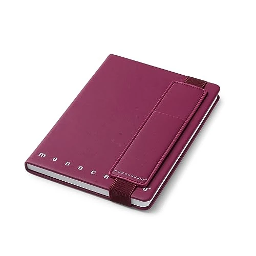 Offerta a tempo: Pigna, Taccuino MONOCROMO PATTERN, blocco appunti, A5 14,8x21 cm., con elastico portapenne, interno 1R, righe, copertina Viola - 5% da 9.90 € a 9.40 €