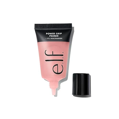e.l.f. Cosmetics Mini Power Grip Primer + Niacinamide | Una imprimación facial pegajosa y fácil de viajar a base de gel con 4% de niacinamida