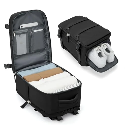 Offre limitée : BJLFS Bagage Cabine 40x30x20 pour Ryanair Sac à Dos Voyage Cabine Avion 20L Bagage à Main 40x20x25 Petit Sac à Dos Ordinateur Portable 14 Pouces Homme Femme,noir de 31.34 € à 29.77 € (5% de remise)
