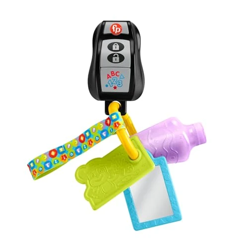 Offre limitee: Fisher-Price Jouet Musical Rires Et Éveil Mes Premières Clés D’Activité avec Jouet Dentition Et Miroir, 4 Activités, Version: Anglais, UK; Italien; Portuguese; Espagnol, Castillan, HWY38 de 14.99 EUR a 14.99 EUR (economie 0%)