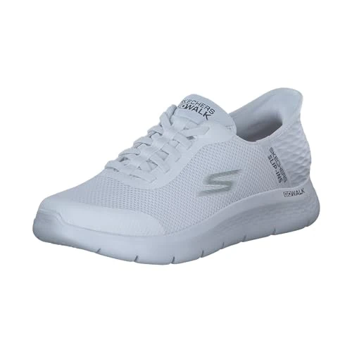 Skechers Zapatillas Deportivas para Hombre Free Slip-ins Go Walk Flex-Hands Up, Blanco, 45 EU