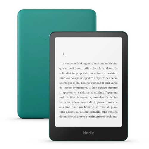 Begrenztes Angebot: Amazon Kindle Paperwhite (neueste generation) – Unser schnellster Kindle, mit neuem 7-Zoll-Display und wochenlanger Akkulaufzeit – 16 GB – mit Werbung – jadegrün von 129.99 EUR auf 129.99 EUR (Rabatt 0%)
