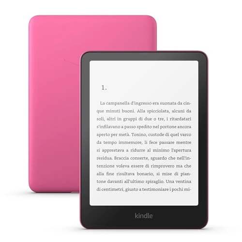 Offerta a tempo: Amazon Kindle Paperwhite (Ultimo modello) - Il nostro Kindle più veloce di sempre, nuovo schermo antiriflesso, la batteria dura settimane - 16 GB - Con pubblicità - Rosa lampone - 30% da 169.99 € a 118.99 €