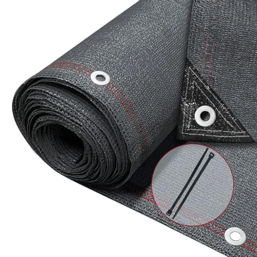 Offerta a tempo: VOUNOT® Rete Ombreggiante 1×10m, Telo Frangivista Recinzione Giardino 230 g/m² HDPE, Tessuto Ombra Privacy Antistrappo Antivento con Fascette, per Esterno, Serra, Balcone, Giardino, Antracite - 42% da 34.99 € a 20.43 €