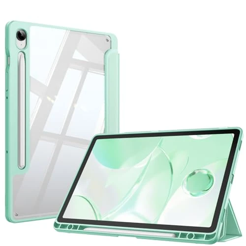 Tijdelijke aanbieding: FINTIE Hybride Slim Case voor Samsung Galaxy Tab S9 FE 10.9 Inch/Galaxy Tab S9 11 Inch 2023 met S Pen Houder, Shockproof Cover met Clear Transparante Back Shell, Auto Wake/Sleep, Groen van 15.99 € naar 15.99 € (0.00% korting)