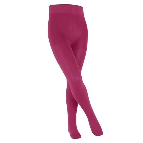 FALKE Family K Ti coton durable épais unis 1 paire, Collants Mixte enfant, Violet Fuchsia 8856, 110-116
