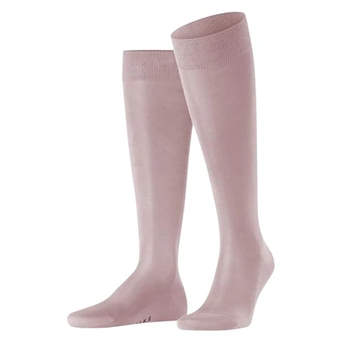 FALKE Tiago M Kh sostenibili cotone filo di Scozia al ginocchio tinta unita 1 paio, Calzini lunghi Uomo, Rosa Rose 8740, 39-40