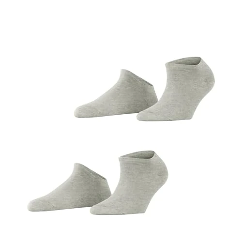 Limited-time offer: ESPRIT Women's Uni Multipack W Sn Cotton Low-Cut Plain 2 Pairs Trainer Socks, Grey Grey/Red 3821, 2.5-5 from 8.25 GBP to 8.25 GBP (save 0%)