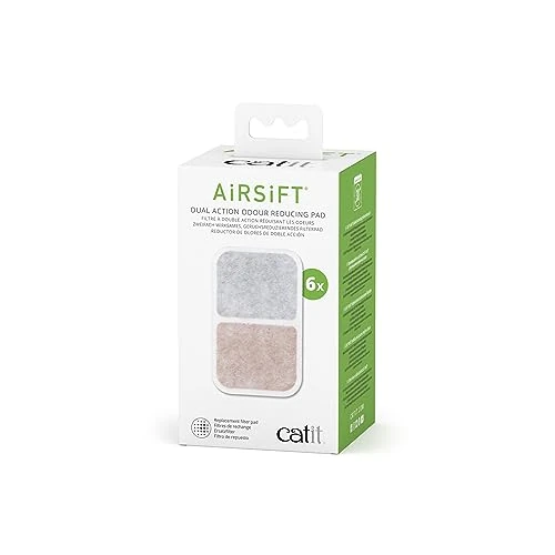 Offre limitée : Catit AiRSiFT Lot de 6 Coussinets Anti-odeurs pour litière pour Chat de 23.01 € à 20.90 € (9% de remise)