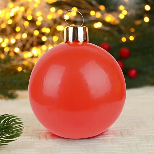 Oferta limitada: Bola de Navidad Inflable, PVC decoración de Bola de Navidad de 65cm, jardín Interior y Exterior, Fiesta de Vacaciones(Rojo) de 32.99 EUR a 9.99 EUR (ahorro 70%)