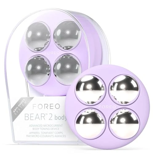 Oferta limitada: FOREO BEAR 2 body, Tonificador corporal con Advanced Microcurrent, Masajeador celulitis y drenaje linfático, Reafirma y define, Anticelulítico, Lavender de 329.00 € a 177.03 € (ahorro 46%)