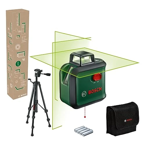 Laser krzyżowy Bosch AdvancedLevel 360 Set (3 linie laserowe, w tym 360° do wyrównywania elementów w całym pomieszczeniu, opakowanie kartonowe E-Commerce)