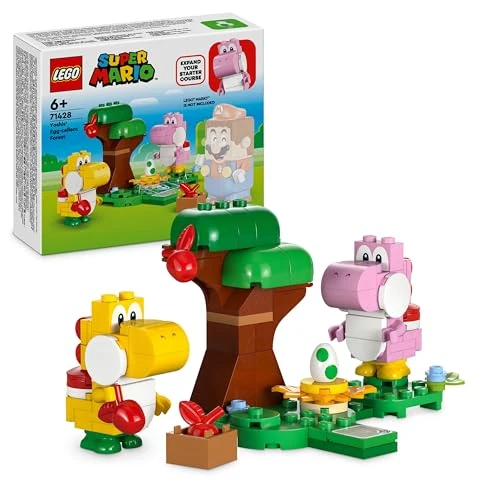 Offerta a tempo: LEGO Super Mario Pack di Espansione Yoshi nella Foresta Fuovolosa, Giochi per Bambini da 6 Anni con 2 Personaggi, Regalo per Gamer, Giocattolo da Collezione da Abbinare a Uno Starter Pack 71428 - 46% da 23.79 € a 12.90 €