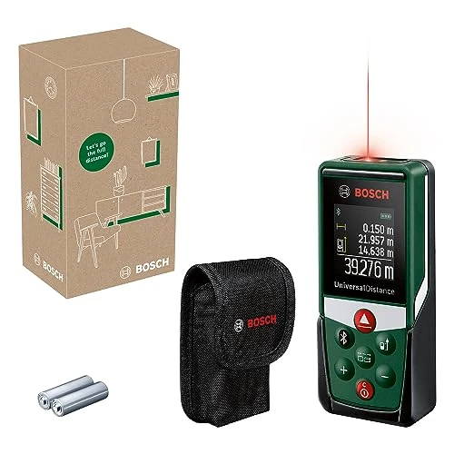 Limited-time offer: Bosch laser measure UniversalDistance 50 C (measure distance up to 50m precisely, measuring functions, memory function, in E-Commerce cardboard box) from 95.47 GBP to 91.41 GBP (save 4%)