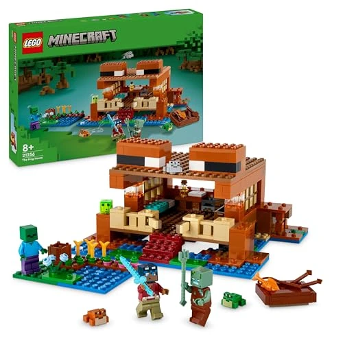 Offre limitée : LEGO Minecraft La Maison de la Grenouille - Set de Construction avec Bateau, Figurines d'animaux & Mobs - Accessoires Dont Table de Fabrication & Four - Cadeau pour Gamer, Garçon ou Fille 8 Ans 21256 de 47.38 EUR à 47.38 EUR (remise 0%)