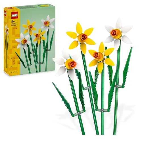 Beperkte aanbieding: LEGO Botanicals Narcissen, Kunstbloemen Bouwpakket voor Kinderen, Bouw en Stel dit Boeket Tentoon als Woonaccessoire of Bureau Accessoire, Cadeau voor Meisjes, Jongens, Tieners en Volwassenen 40747 van 14.99 EUR naar 9.99 EUR (besparing 33%)