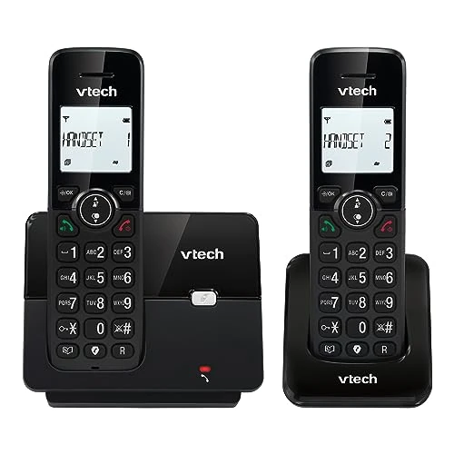 Oferta limitada: VTech CS2001 Teléfono inalámbrico Casa dúo con Manos Libres y Bloqueo de Llamadas, DECT Teléfono Fijo, identificador de Llamadas, Pantalla retroiluminada, Teclas Grandes, 30 libreta de direcciones de 36.01 EUR a 36.01 EUR (ahorro 0%)
