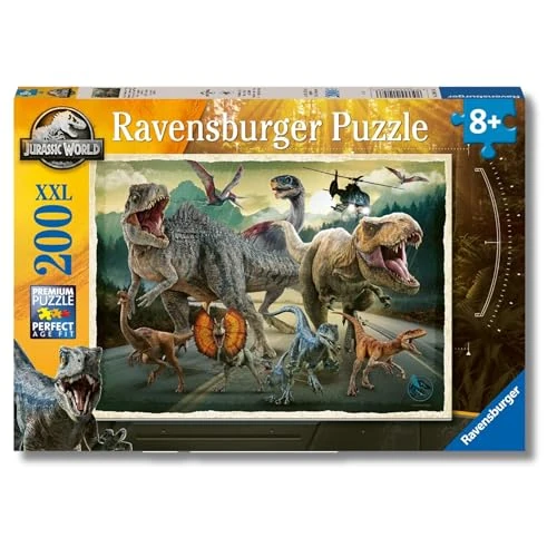 Offerta a tempo: Ravensburger - Jurassic World, Puzzle Educativo 8+ Anni, 200 Pezzi XXL - 35% da 9.99 € a 6.50 €