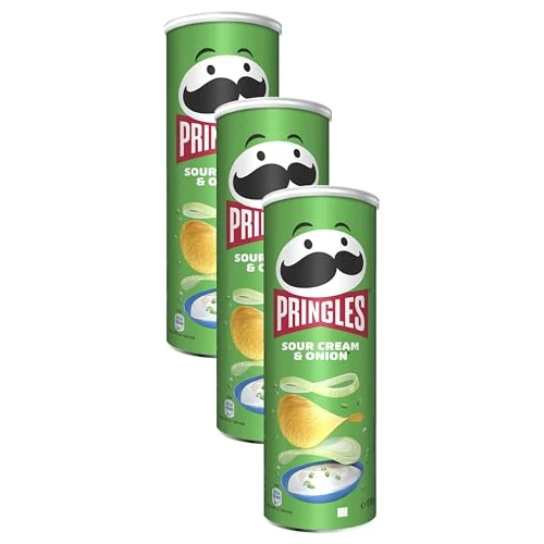 Offerta a tempo: Pringles Chips di Patate Sour Cream e Onion, 175g (Confezione da 3) - 44% da 9.57 € a 5.37 €