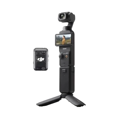 Offre limitée : DJI Osmo Pocket 3 Créateur Bundle, camera vlog CMOS 1'' et Vidéo 4K/120 ips, digital et petite, Stabilisation à 3 axes, Suivi Facial/Objet, MAP rapide, avec Micro pour un Son net de 498.99 EUR à 498.99 EUR (remise 0%)