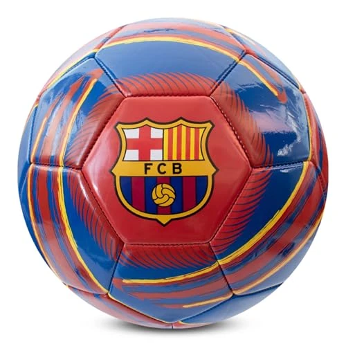 Hy-Pro Balón de fútbol con Licencia Oficial del FC Barcelona Cyclone | Talla 5, Barca, Entrenamiento, Partido, mercancía, Coleccionable para niños y Adultos