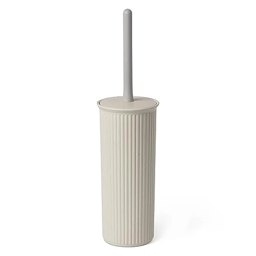 TATAY Escobilla WC | Diseño Compacto y Funcional | Escobillas de Baño de Plástico Reciclado y Libre de BPA | Fabricada en España | 9.5 x 9.5 x 39.5 cm - Colección Baobab - Ecohome